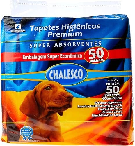 Chalesco Tapete Higiênico Premium para Cães, 90 x 60 cm