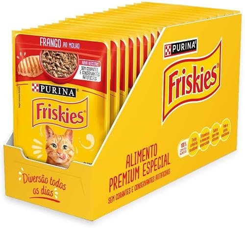 Friskies Ração Úmida para Gatos Adultos Frango, pack