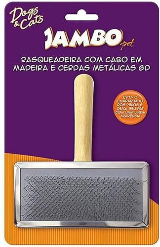 Jambo Pet Escova Rasqueadeira para Cães e Gatos