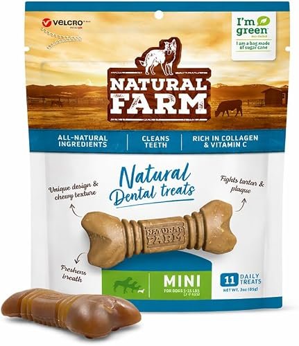 Natural Farm Petiscos Dentais para Cães