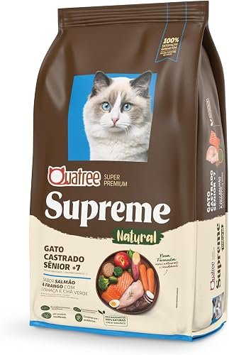 Quatree Supreme Ração Gatos Castrados Sênior 7+