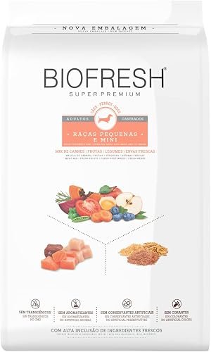 Ração Biofresh Super Premium para Cães Castrados Raças Pequenas e Minis, 10,1 kg