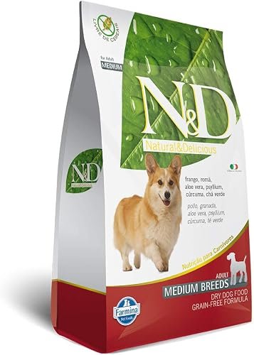 Ração Farmina N&D Grain Free para Cães Adultos Raças Médias Sabor Frango e Romã, 2,5 kg