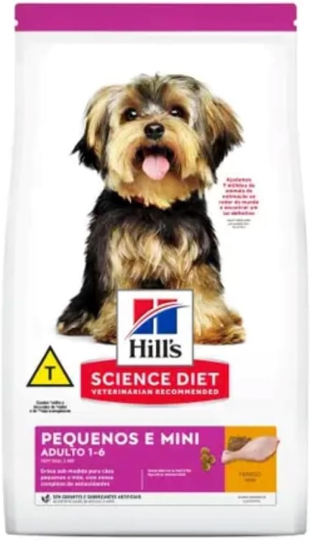 Ração Hill's Science Diet para Cães Adultos Pequenos e Mini, 6kg