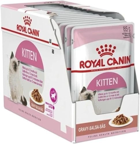Royal Canin Sachê Kitten para Gatos Filhotes, caixa com 12