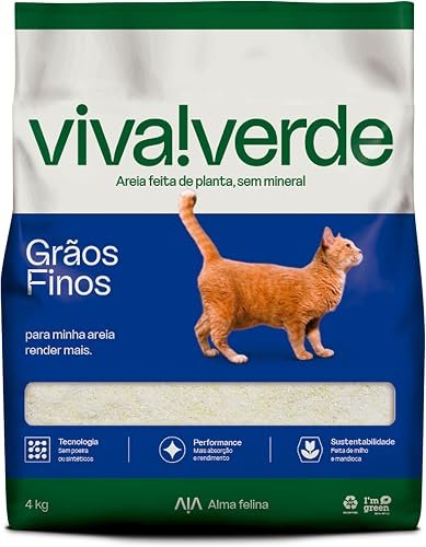 Viva!Verde Areia Higiênica Biodegradável Grãos Finos